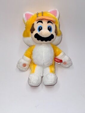 Nintendo 8 Inch Super Mario Bros Cat Plush Keychain